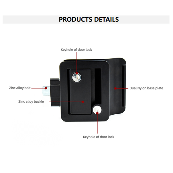 RV Travel Trailer Entry Door Lock (Mechanical Keys) - Image 2